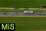 03.04.2025,  Autobahn 96 Kammlach im Unterallg�u, A96,  LKW auf der Strecke. 