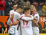 31.01.2026, Fussball 1. Bundesliga 2025/2026, 20.Spieltag, FC Augsburg - FC St. Pauli, in der WWK-Arena Augsburg. Torjubel nach dem 1:1 von Michael Gregoritsch (Augsburg) 
 

