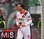 31.01.2026, Fussball 1. Bundesliga 2025/2026, 20.Spieltag, FC Augsburg - FC St. Pauli, in der WWK-Arena Augsburg. Michael Gregoritsch (Augsburg) jubelt.
 

