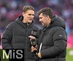 08.02.2026, Fussball Bundesliga 2025/2026, 21.Spieltag, FC Bayern M�nchen - TSG 1899 Hoffenheim, in der Allianz-Arena M�nchen,   v.l. Sportdirektor Christoph Freund (Bayern M�nchen) und Gesch�ftsf�hrer-Sport Andreas Schicker (TSG 1899 Hoffenheim) 


