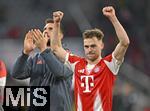 08.02.2026, Fussball Bundesliga 2025/2026, 21.Spieltag, FC Bayern M�nchen - TSG 1899 Hoffenheim, in der Allianz-Arena M�nchen,   v.l. Schlussjubel von Torwart Sven Ulreich (FC Bayern M�nchen) und Joshua Kimmich (FC Bayern M�nchen) 

