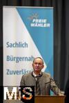 09.02.2026, Bad W�rishofen im Unterallg�u, Parteiveranstaltung zur Kommunalwahl 2026, Freie W�hler laden ein in den Kursaal. Zu Gast ist Hubert Aiwanger (Stellvertretender bayerischer Ministerpr�sident, Staatsminister f�r Wirtschaft, Landesentwicklung und Energie, Bundes- und bayerischer Landesvorsitzender der Freien W�hler) hier am Rednerpult. 