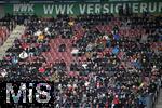 15.02.2026, Fussball 1. Bundesliga 2025/2026, 22.Spieltag, FC Augsburg - 1.FC Heidenheim, in der WWK-Arena Augsburg. Es sind noch viele Pl�tze frei.
 

