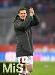 15.02.2026, Fussball 1. Bundesliga 2025/2026, 22.Spieltag, FC Augsburg - 1.FC Heidenheim, in der WWK-Arena Augsburg. Michael Gregoritsch (Augsburg) jubelt,
 

