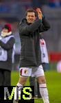15.02.2026, Fussball 1. Bundesliga 2025/2026, 22.Spieltag, FC Augsburg - 1.FC Heidenheim, in der WWK-Arena Augsburg. Michael Gregoritsch (Augsburg) nach dem Spiel. 