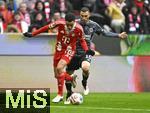 21.02.2026, Fussball Bundesliga 2025/2026, 23.Spieltag, FC Bayern M�nchen - Eintracht Frankfurt, in der Allianz-Arena M�nchen,   v.l. Jamal Musiala (Bayern M�nchen) gegen Ellyes Skhiri (Eintracht Frankfurt) 


