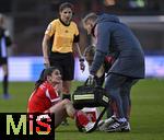 22.02.2026, Google Pixel Frauen-Fussball Bundesliga 2025/2026, 19.Spieltag, FC Bayern M�nchen - VfL Wolfsburg, im Bayern-Campus M�nchen, Jovana Damnjanovic (FC Bayern M�nchen) ist angeschlagen