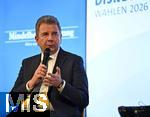 24.02.2026, Podiumsdiskussion, Bad W�rishofen B�rgermeisterwahl , B�rgermeisterkandidaten Paul Gruschka, Stefan Welzel und Daniel Pfl�gl, 