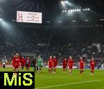 27.02.2026, Fussball 1. Bundesliga 2025/2026, 24.Spieltag, FC Augsburg - 1.FC K�ln, in der WWK-Arena Augsburg. v.li: Frust nach dem Spiel bei Tom Krau� (1.FC K�ln), Torwart Marvin Schw�be (K�ln), Dominique Heintz (K�ln), Isak Johannesson (1.FC K�ln), Jakub Kaminski (1.FC K�ln), Florian Kainz (K�ln) 